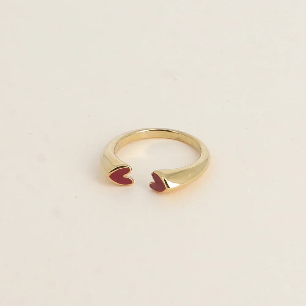 Bague CAMILLE doubles coeurs