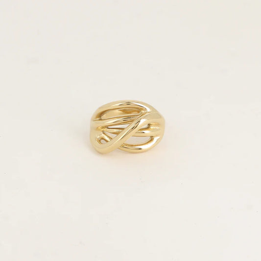 Bague FÉLIX lignes ondulés