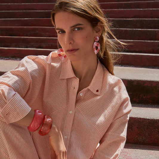 Boucles d'oreilles THEA goyave