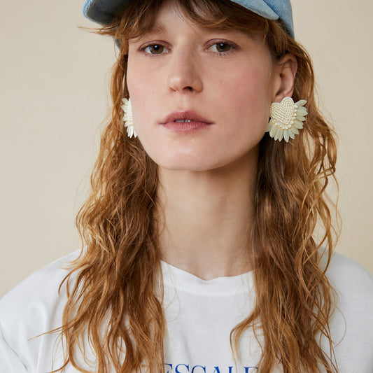 Boucles d'oreilles MINDY vanille