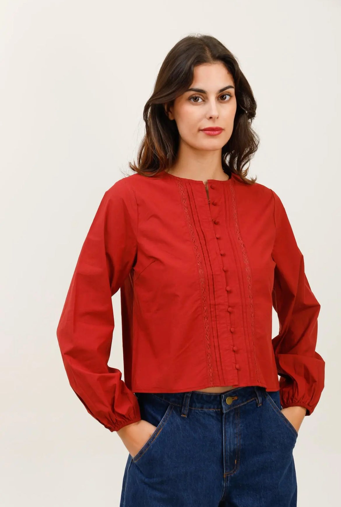 Chemisier JOSÉPHINE carmin