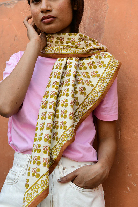 Foulard NINIVE moutarde