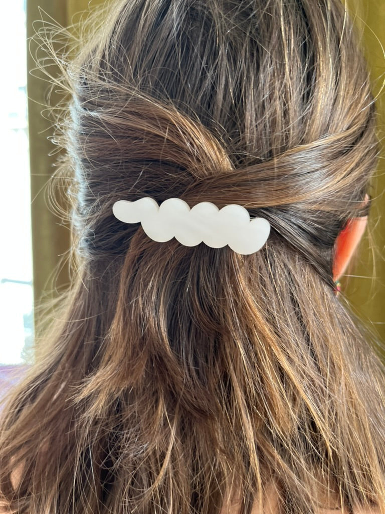 Barrette CLOUD pearl