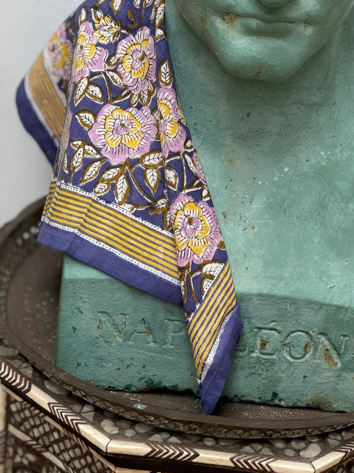 Petit foulard N° 113 Bleu