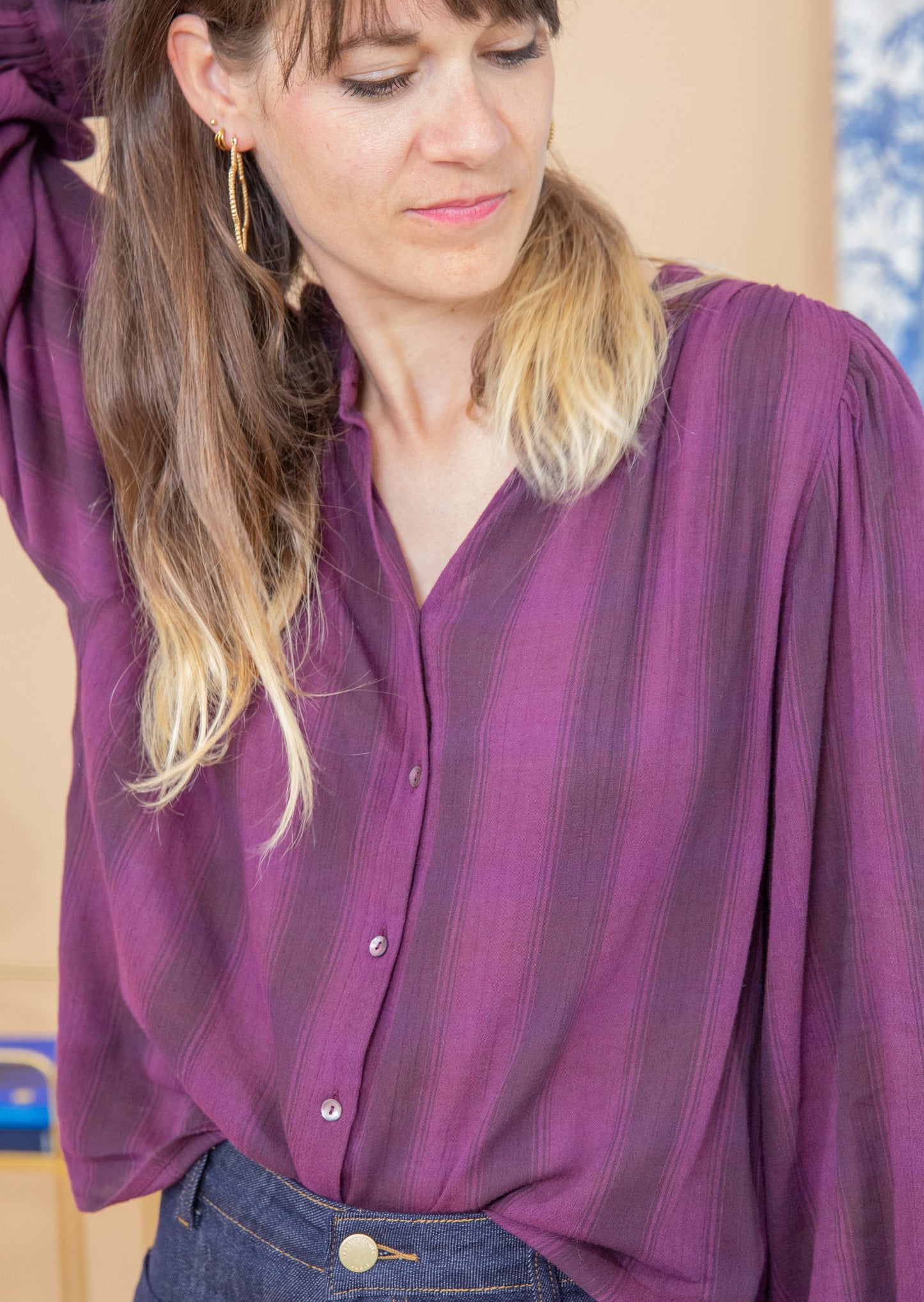 Blouse VOLINE burgundy