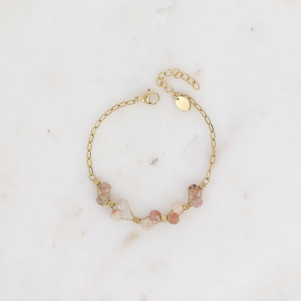 Bracelet PERRINE pierre carré