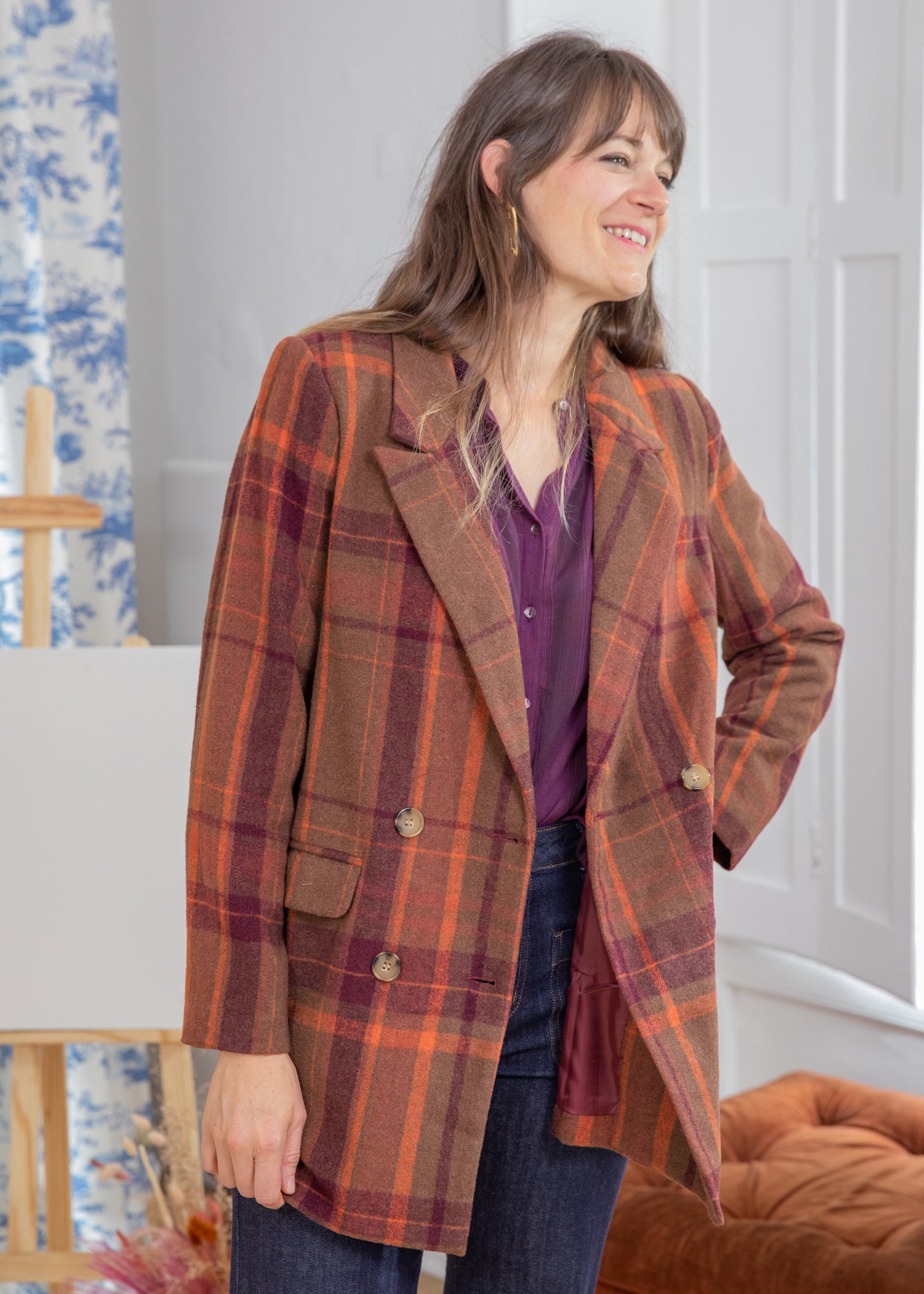 Manteau KATE carreaux