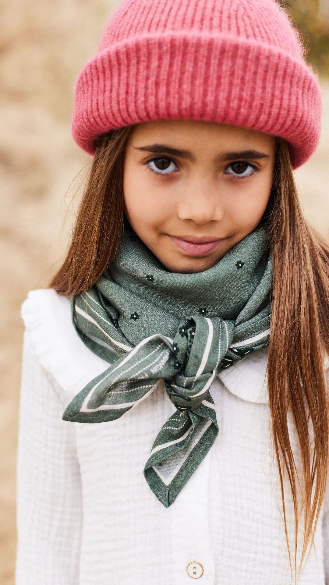 Foulard JADE bandana sauge