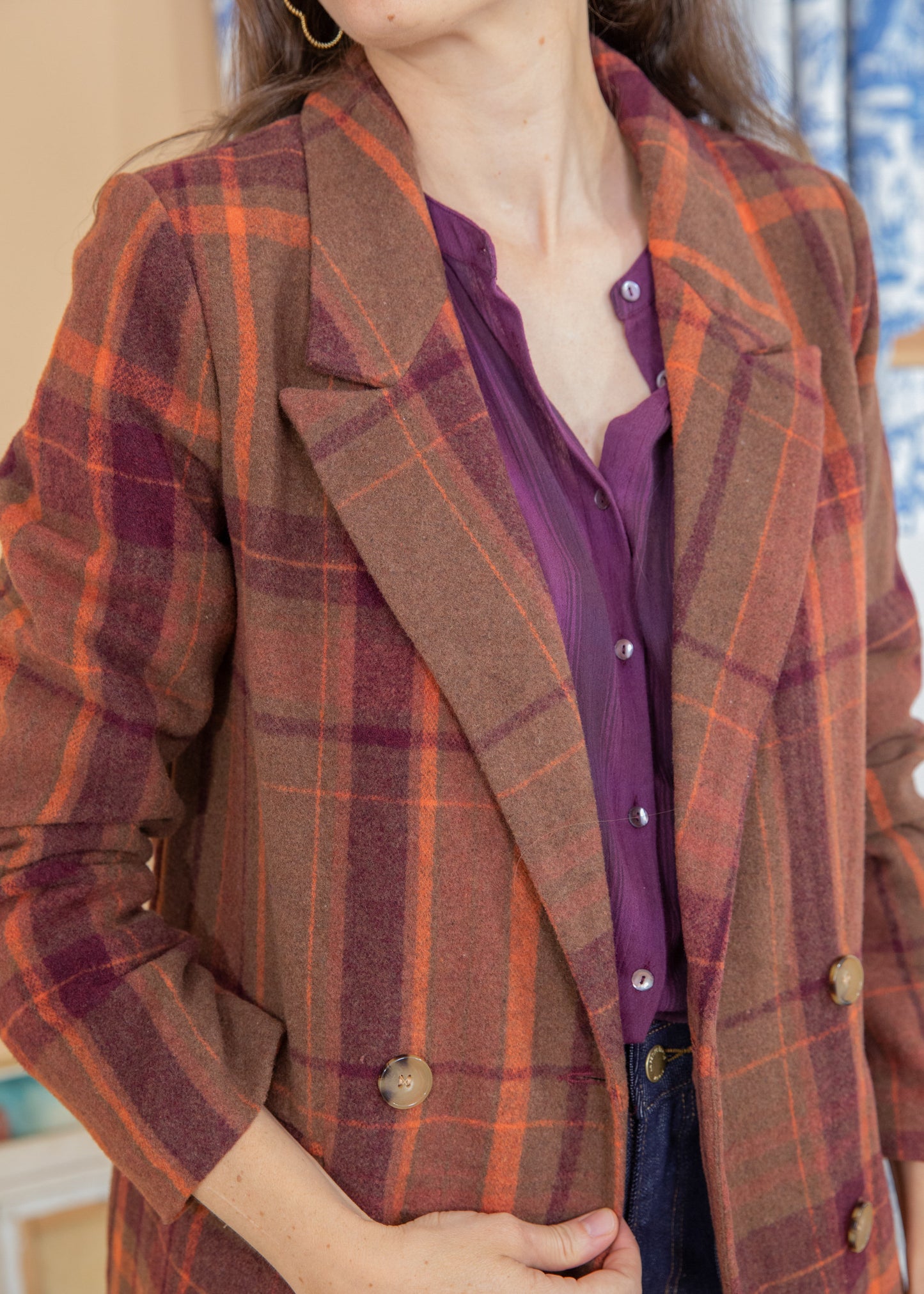 Manteau KATE carreaux