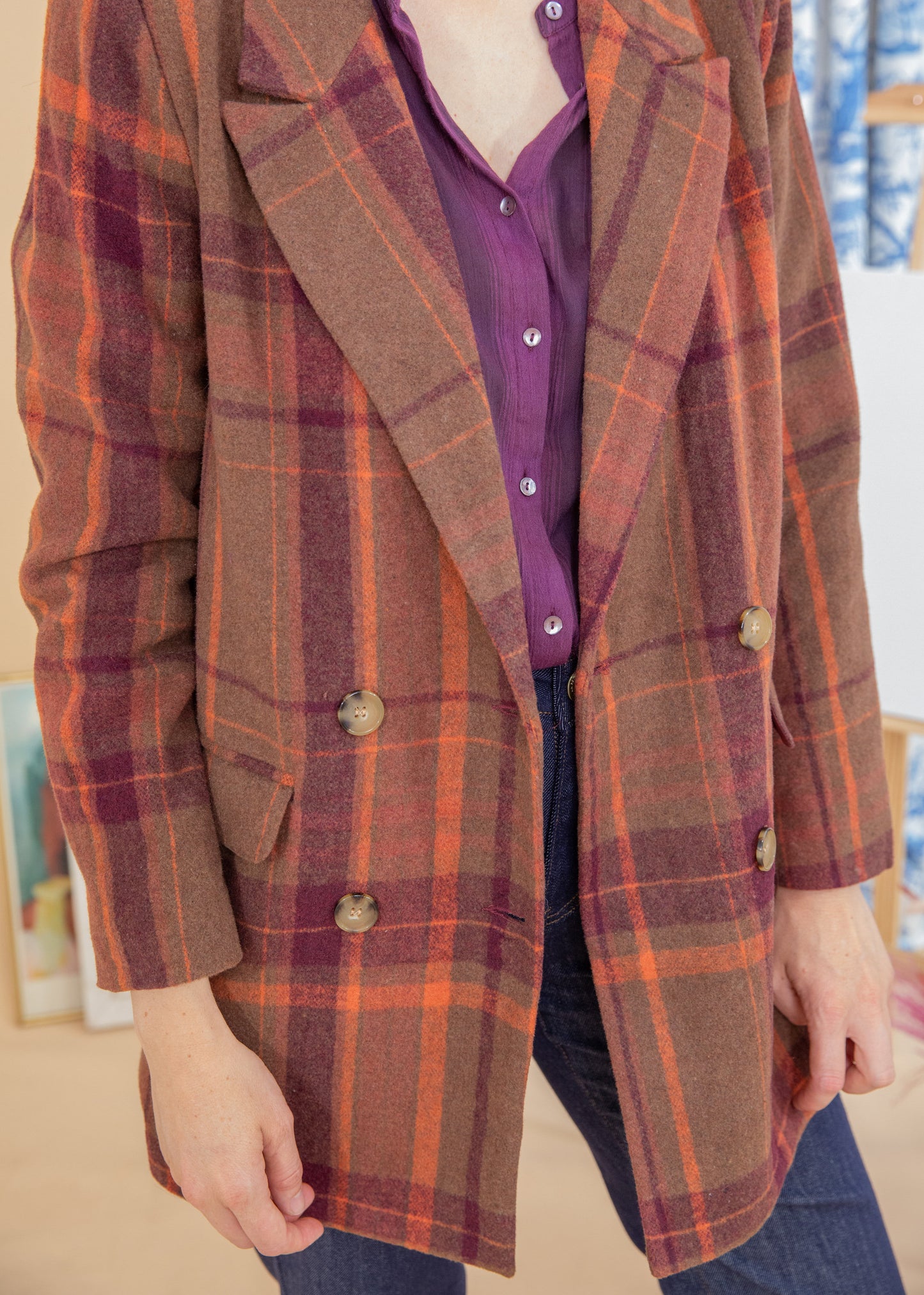 Manteau KATE carreaux