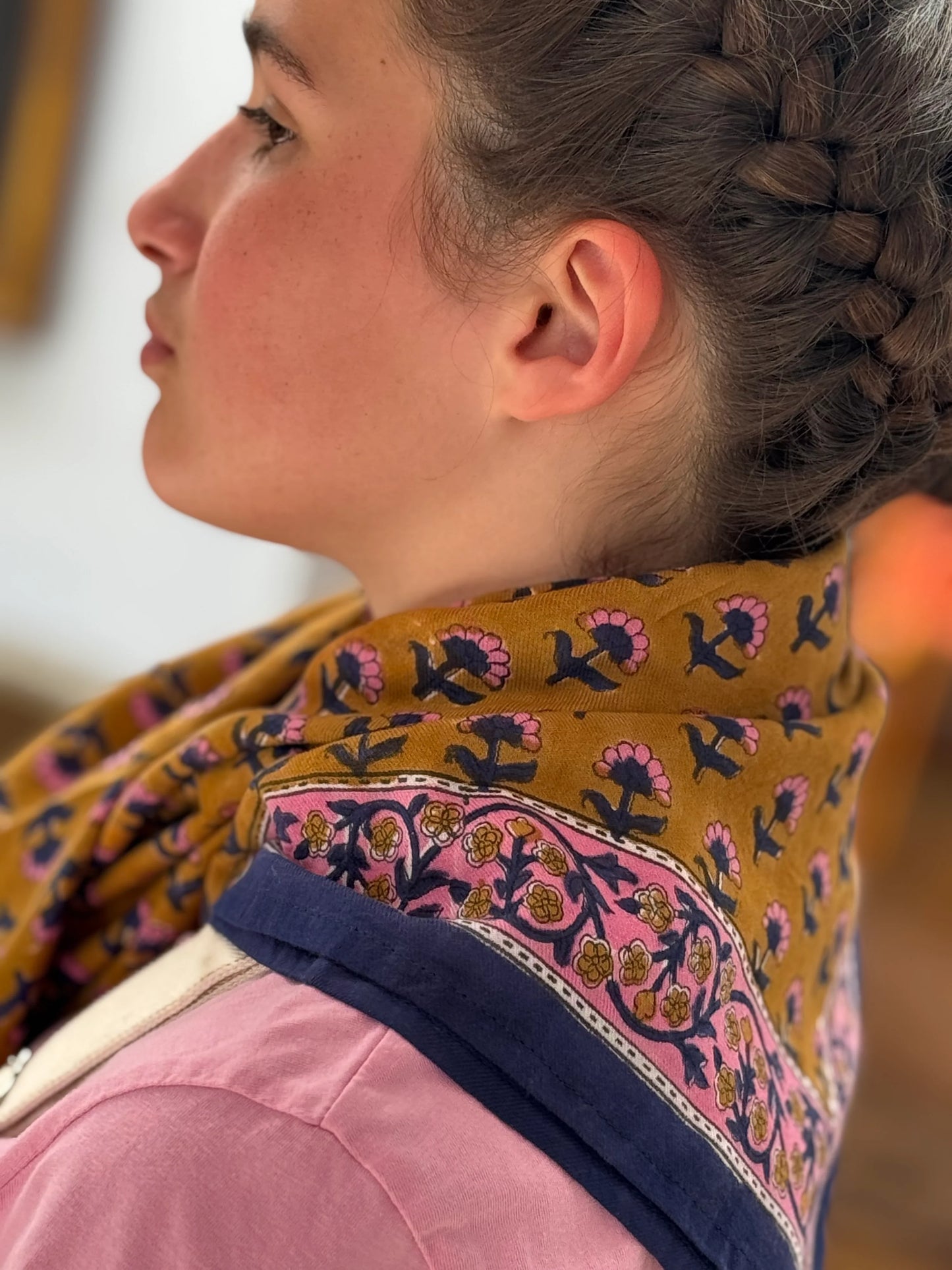Foulard SÉLÉNÉ fauve