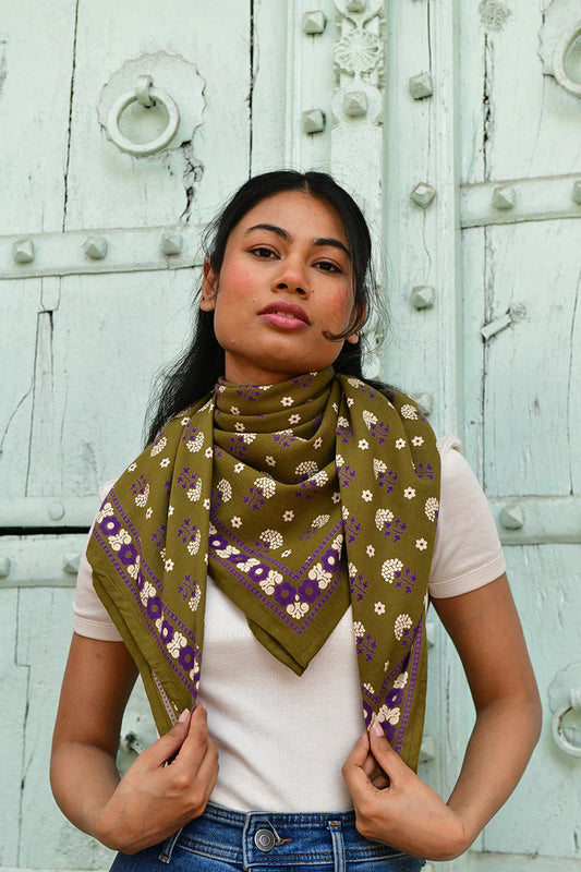 Foulard ANASTASE olive