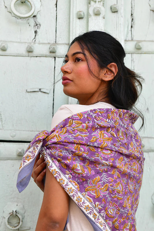 Foulard TOTILA prune