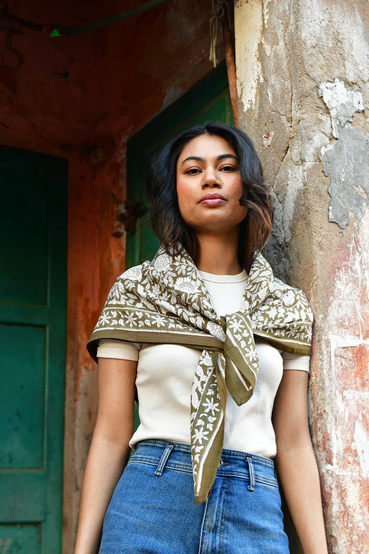 Foulard ANTIOCHE kaki