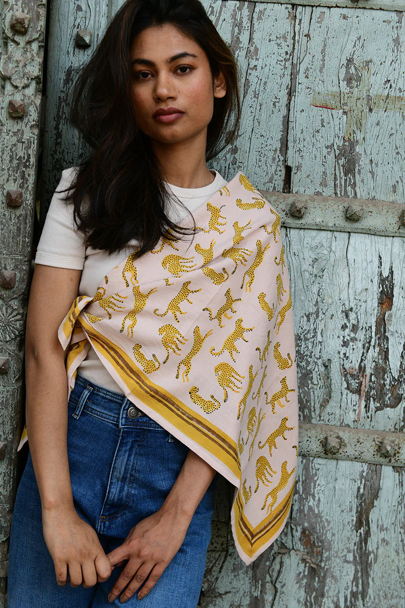Foulard FAUVE rose