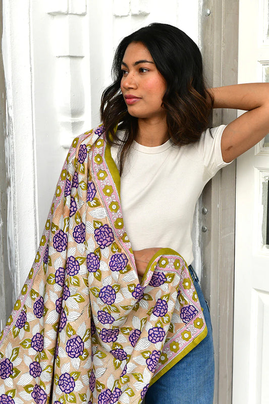 Foulard PÉNÉLOPE myrtille