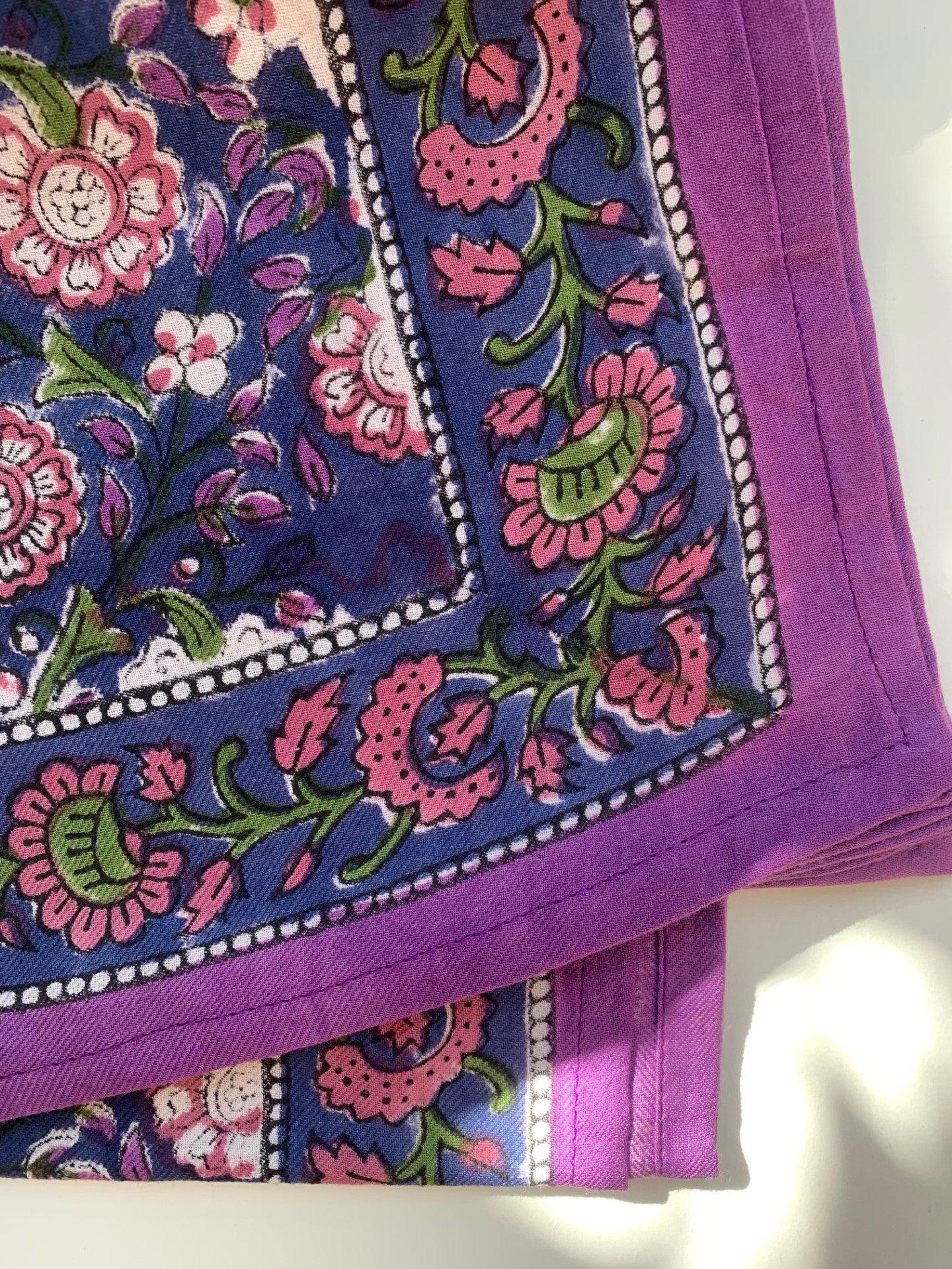 Foulard BOUGAINVILLIERS bleu
