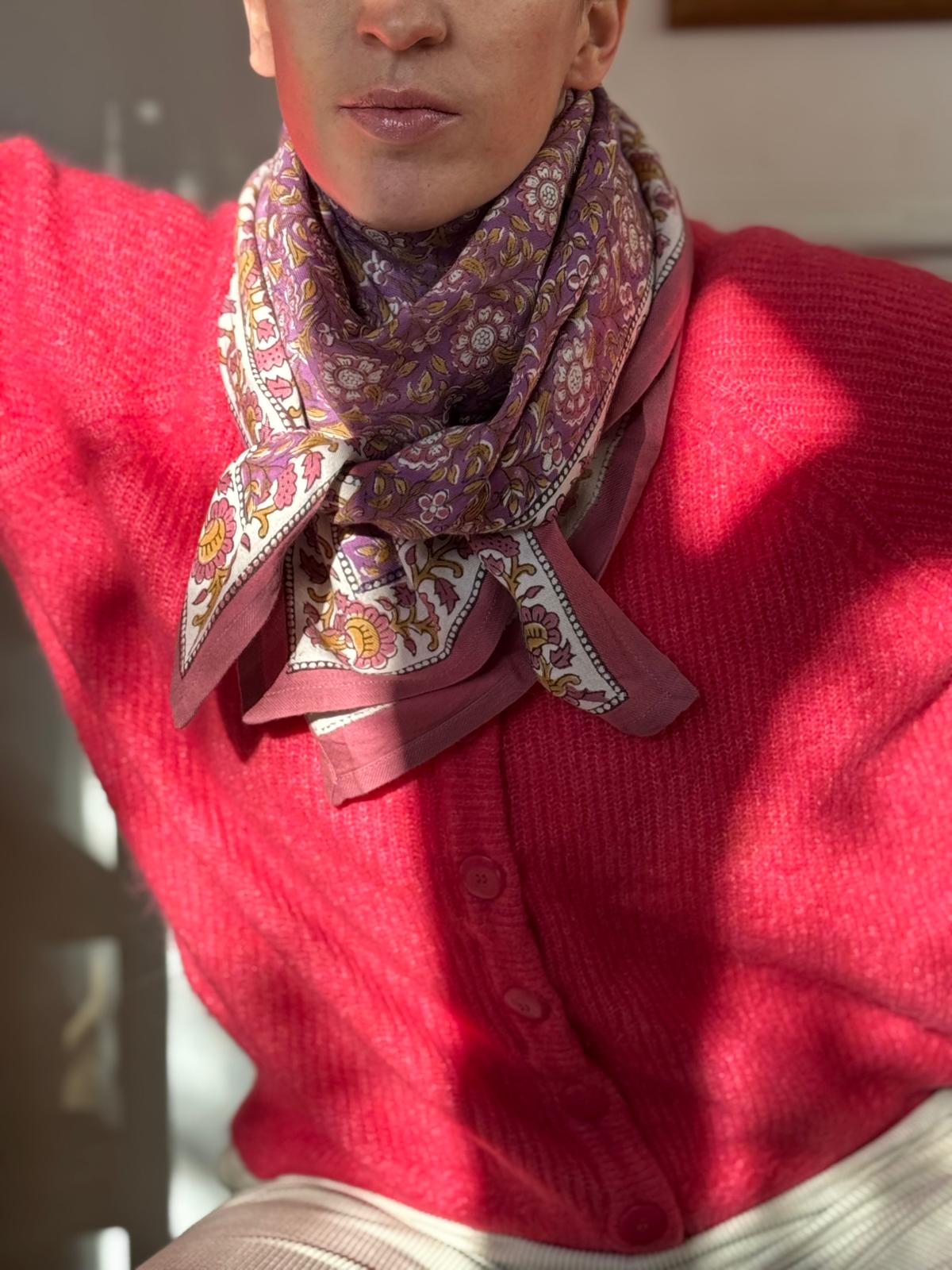 Foulard BOUGAINVILLIERS violet