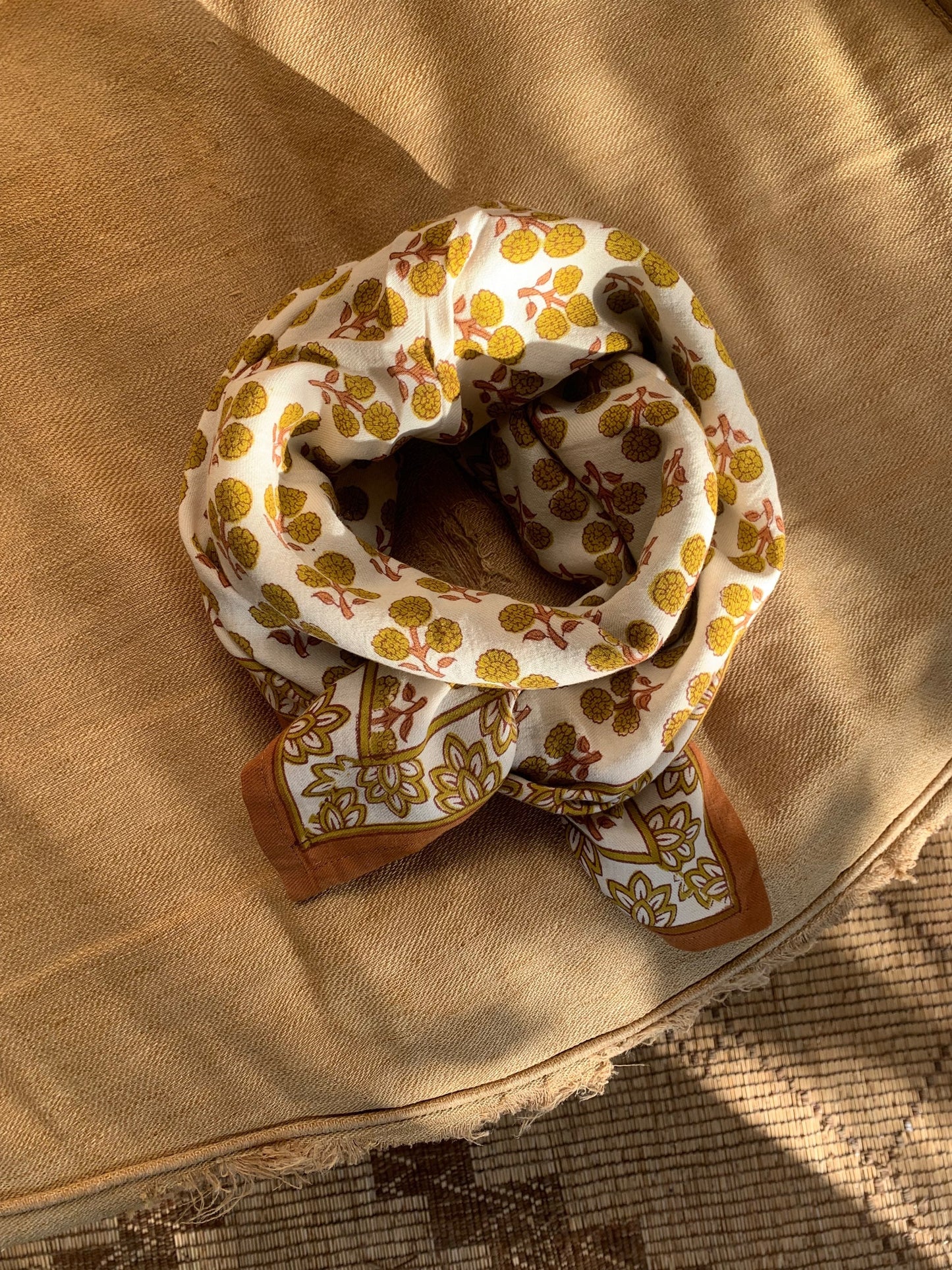 Foulard NINIVE moutarde