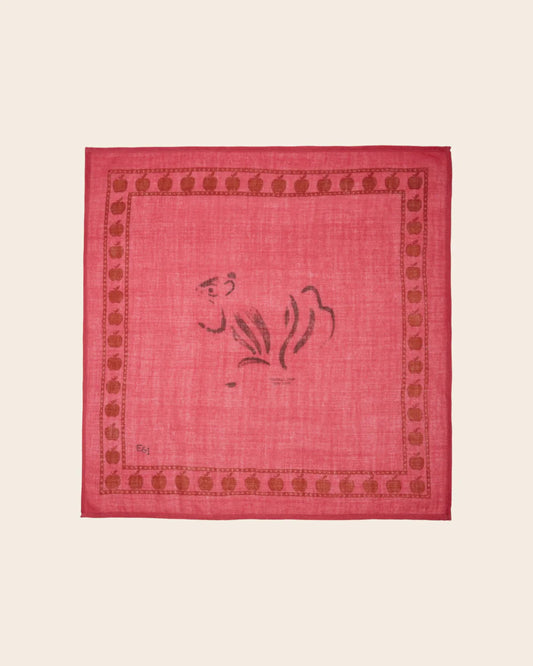 Foulard SQUIRREL écureuil rose