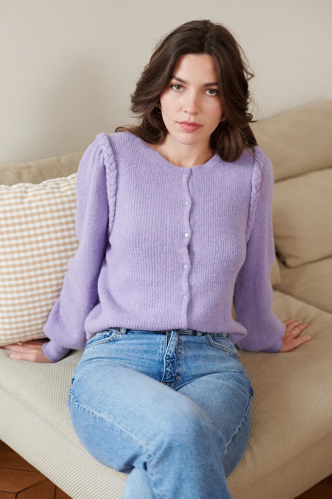 Gilet CAPUCINE lilas