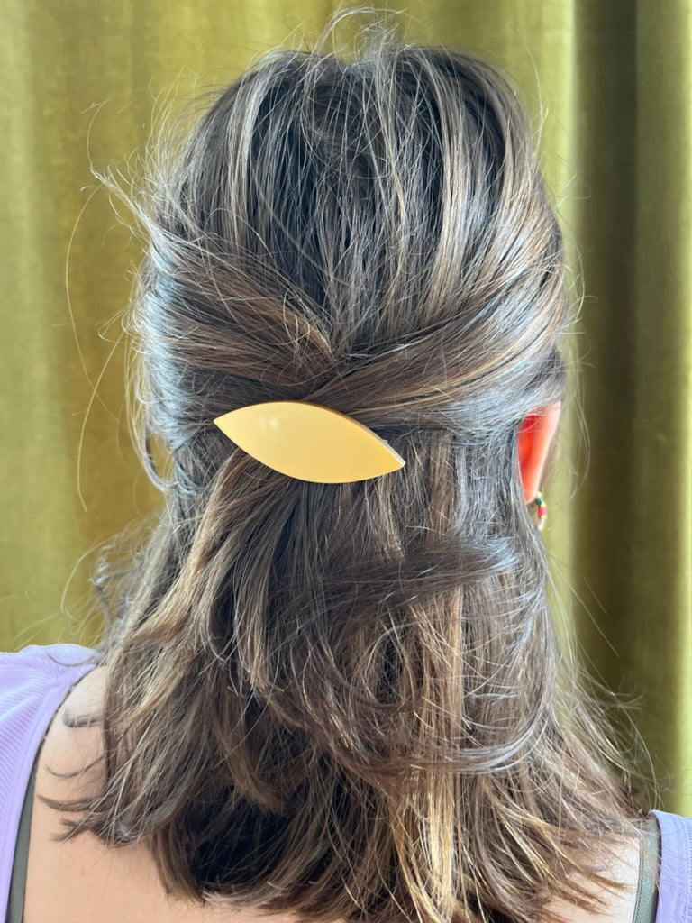 Barrette OVAL gold