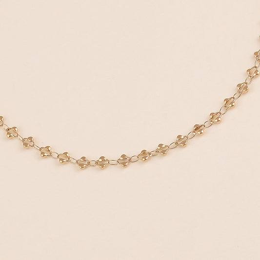 Collier VIOLETTE maillons trèfles