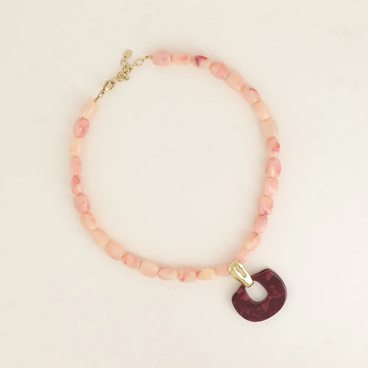 Collier COLETTE rose