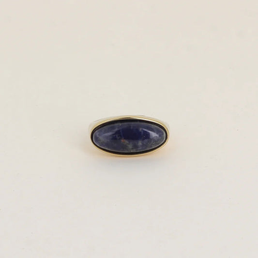 Bague ALBA ovale marine