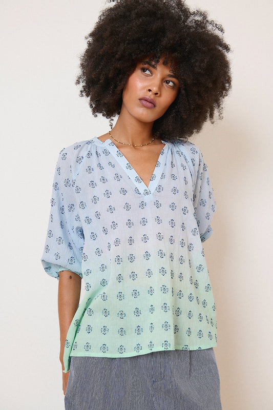 Blouse NEROLI bleue