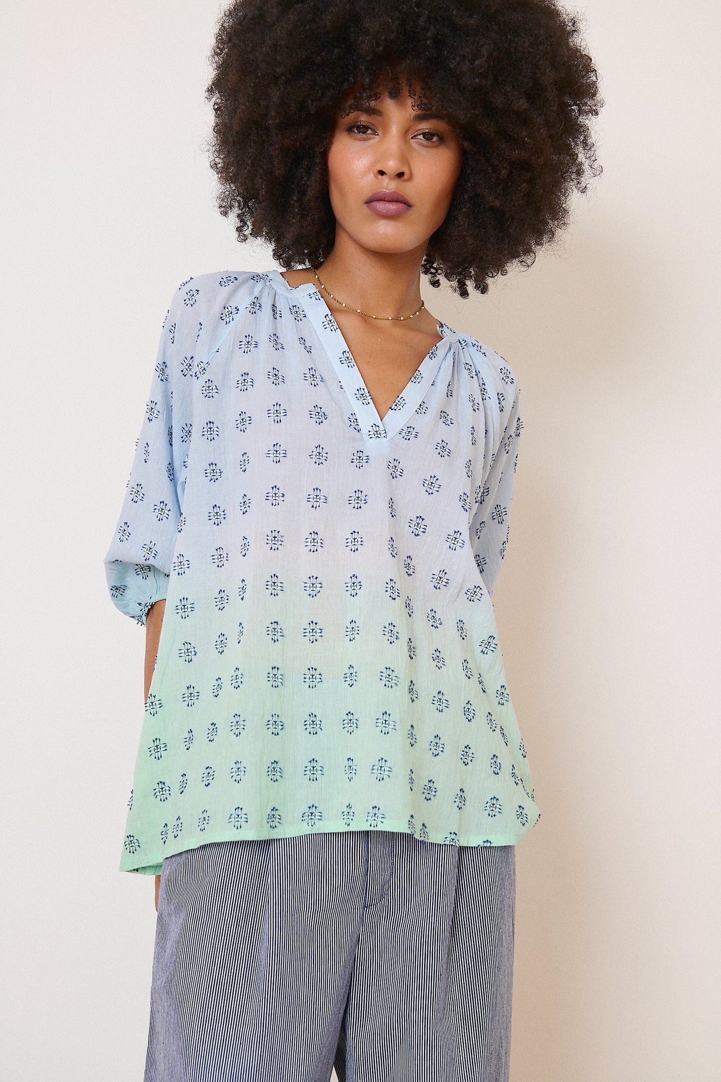 Blouse NEROLI bleue