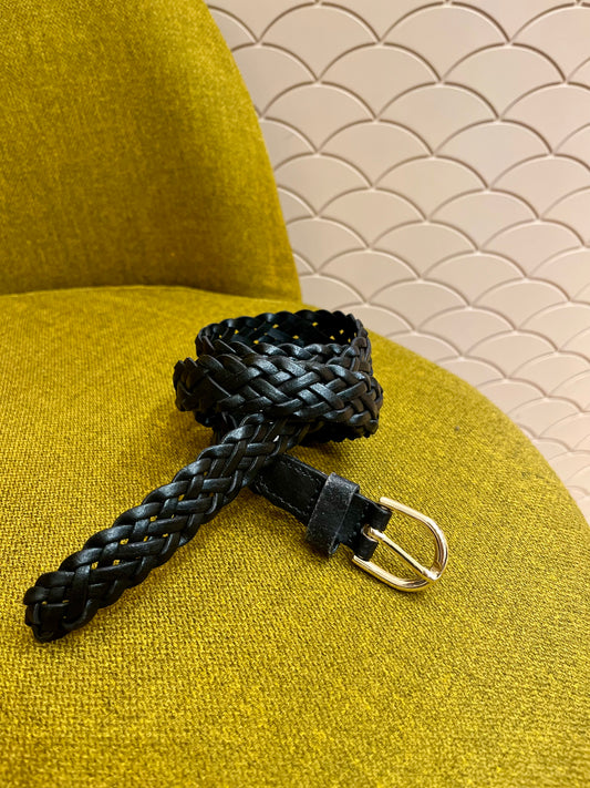 Ceinture AVERY tressée noire