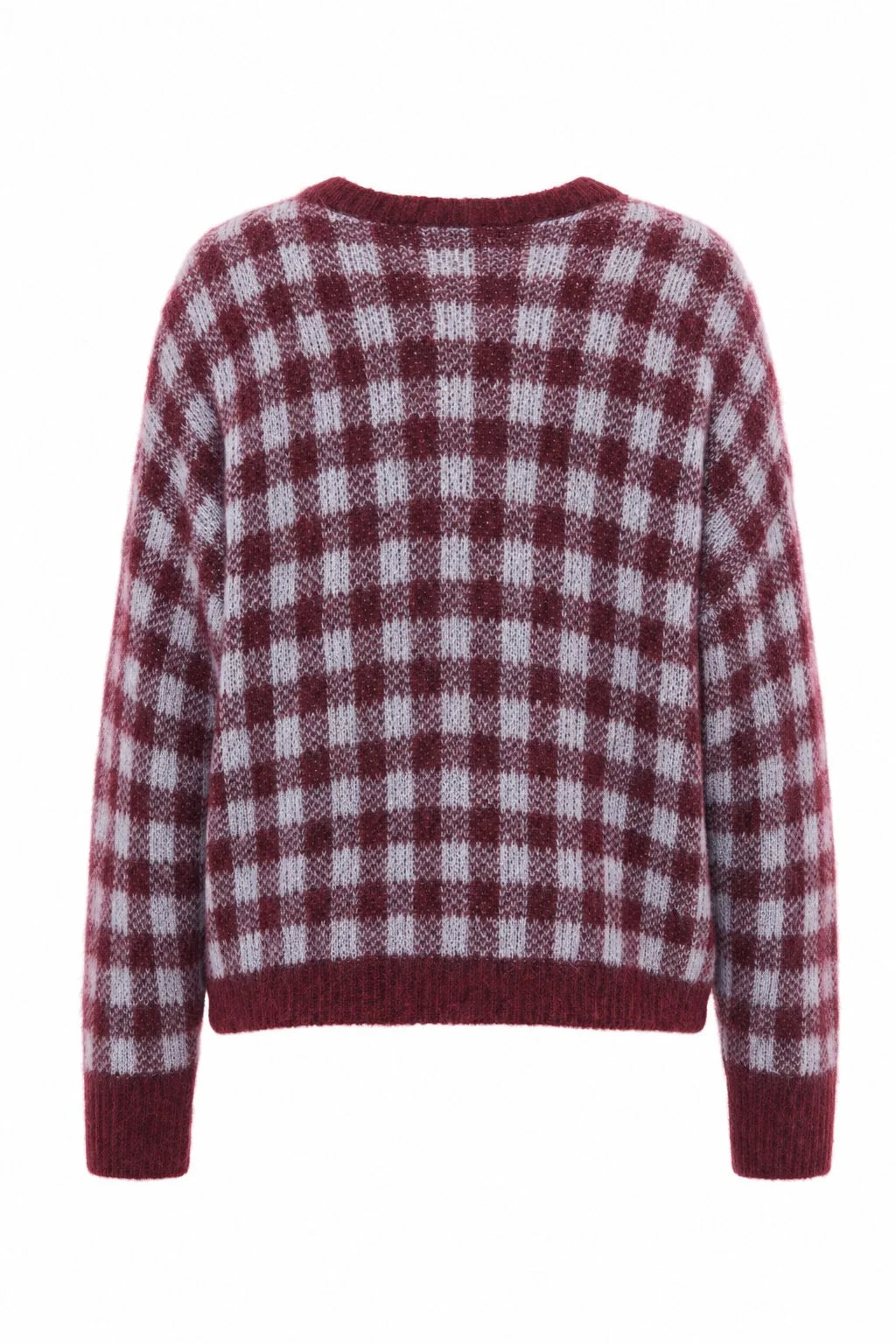 Gilet AOMORI carreaux bordeaux