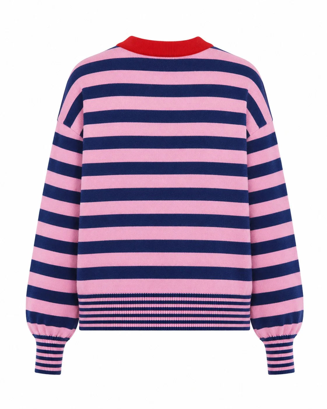 Pull AKITA rayé rose/bleu