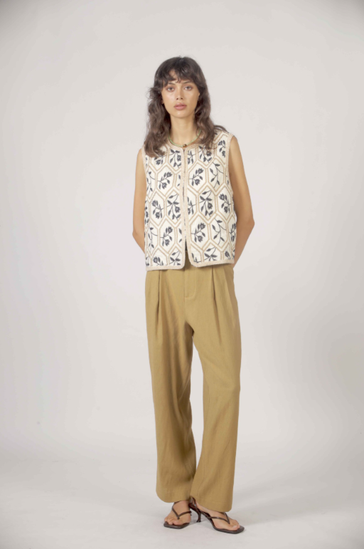 Gilet MARTIN brodé floral