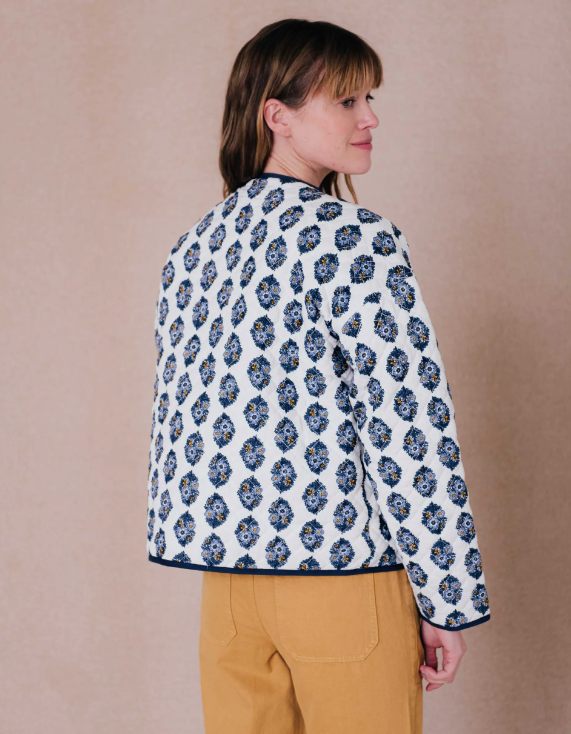 Veste SUZON matelassé fleuri