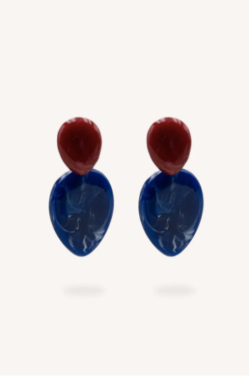 Boucles d'oreilles ORPHÉA bleues
