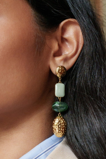 Boucles d'oreilles AGLAÉ blanches