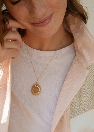 Collier AMELIE beige