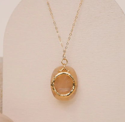 Collier AMELIE beige