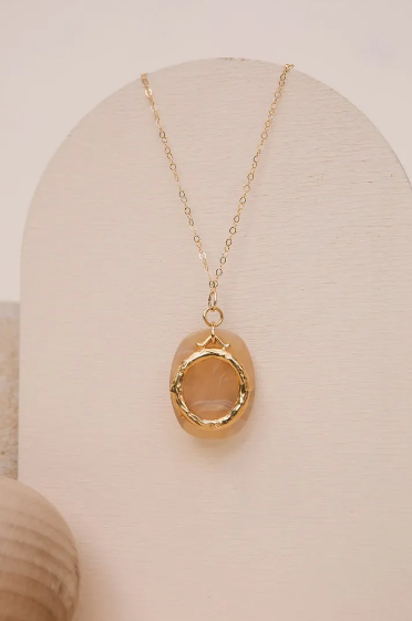 Collier AMELIE beige