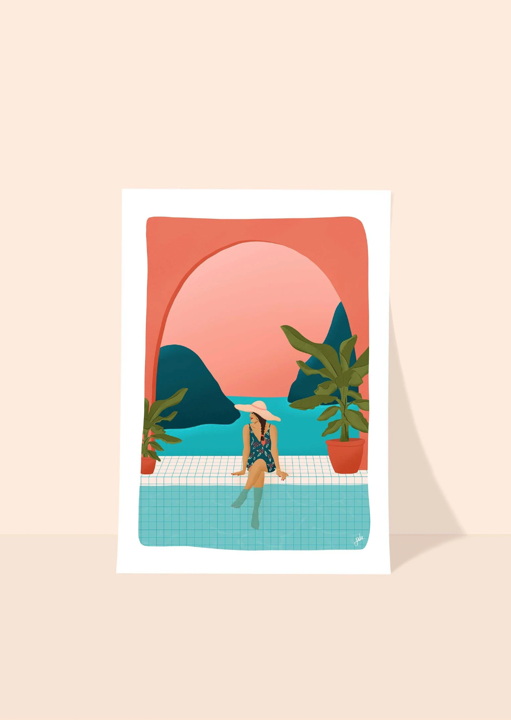 Carte postale PISCINE