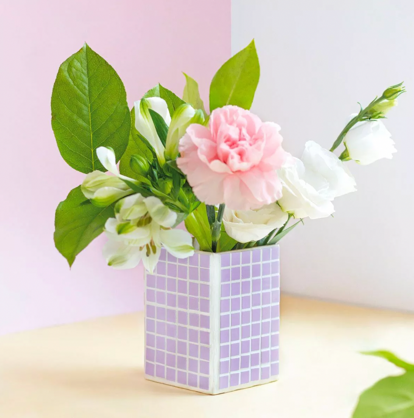 Mon vase en mosaïque
