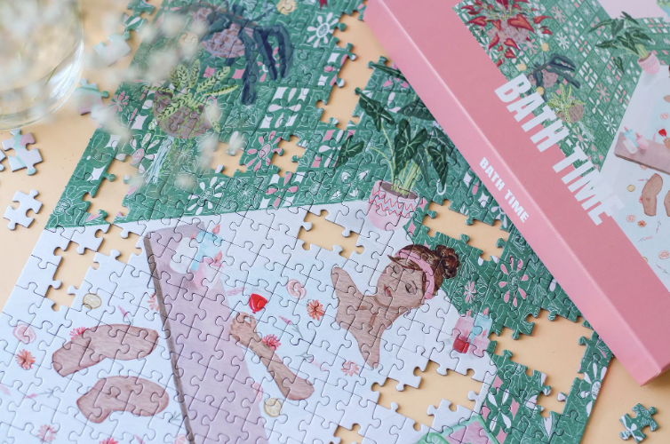 Puzzle 500 pièces L'heure du bain