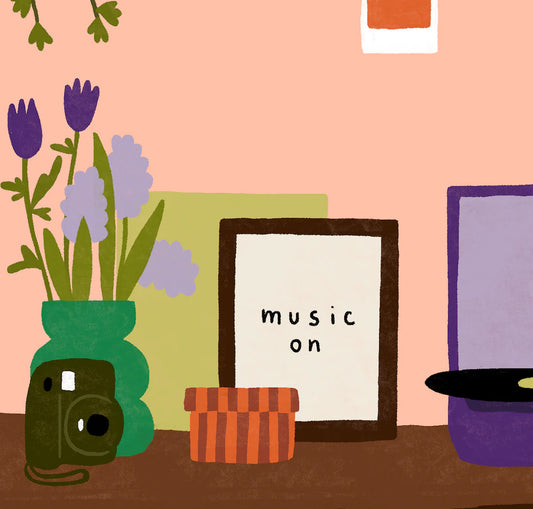 Carte postale Music On