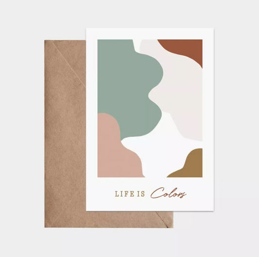 Carte postale LIFE IS COLORS