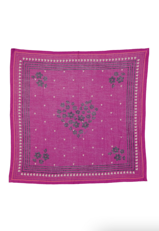 Foulard JADE Trèfle Violet