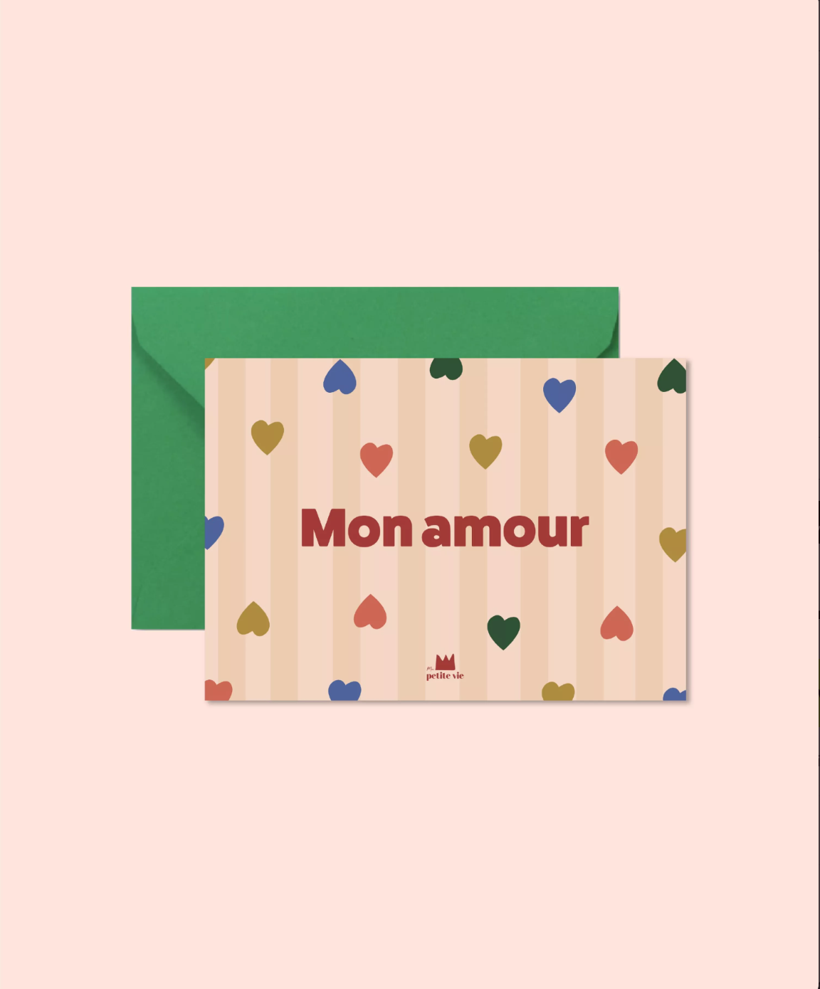 Carte postale MON AMOUR coeur