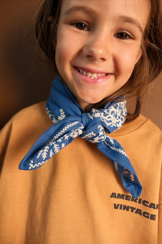 Petit foulard MYSORE bleu