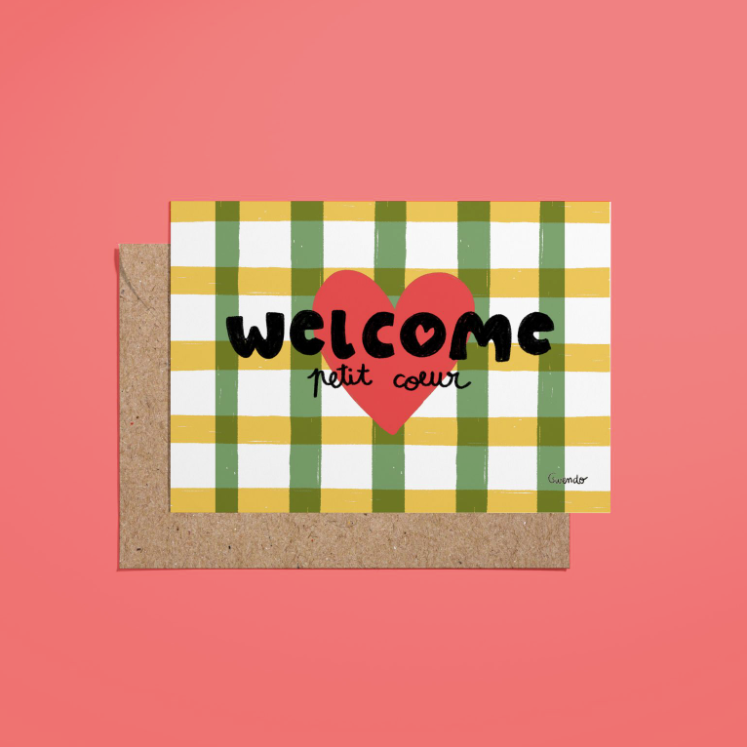 Carte WELCOME PETIT COEUR